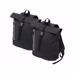 Sac à dos rolltop - Xcase - 19 L - Imperméable - Compartiment ordinateur - Réflecteur étanche