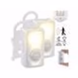 2 veilleuses LED 50 lm avec capteur de mouvement