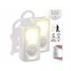 2 veilleuses LED 50 lm avec capteur de mouvement