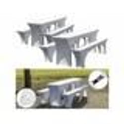6 housses extensibles pour tables et bancs - coloris blanc