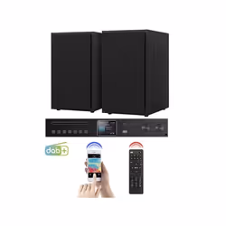 Tuner hifi connecté IRS-715 avec haut-parleurs stéréo passifs