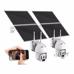 2 caméras IP sans fil connectées 2K IPC-750.slr avec Pan-Tilt