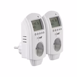 Thermostats numériques - Revolt - 2 thermostats - Programmables - Antigel - 3680 W max