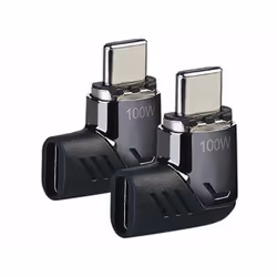 Adaptateur USB-C - Non spécifié - 2 coudés 100 W - Aimantation - Blanc - Recharge et transfert de données