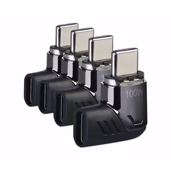 Adaptateurs USB-C - CALLSTEL - 4 coudés - 100 W - Embout magnétique - Recharge et transfert de données