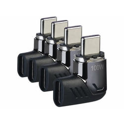 Adaptateurs USB-C - CALLSTEL - 4 coudés - 100 W - Embout magnétique - Recharge et transfert de données