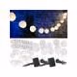 Guirlandes LED solaires blanc chaud - Lunartec - 6 m - 20 lampions