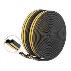 Joints disolation adhésifs pour portes et fenêtres AGT - Lot de 2 - 16m - Noir