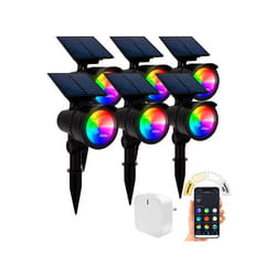 6 spots LED RGB-CCT avec Bluetooth 50 lm 1 W IP44 incl. passerelle
