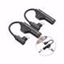 2 adaptateurs Lightning vers jack 35 mm avec fonction chargement