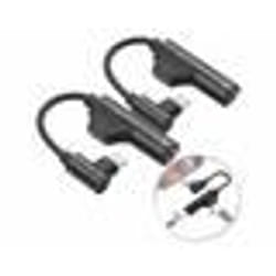 2 adaptateurs Lightning vers jack 35 mm avec fonction chargement