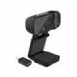Webcam USB 4K - Somikon - Autofocus - Microphone intégré - Cache de lentille - Noir