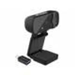 Webcam USB 4K - Somikon - Autofocus - Microphone intégré - Cache de lentille - Noir
