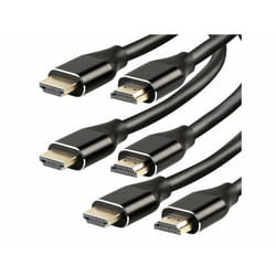 Câble HDMI High-Speed 2.1 - Auvisio - Lot de 3 - 50 cm - Compatible eARC - 8K