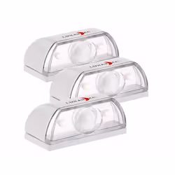 Veilleuse murale à LED - LUNARTEC - Lot de 3 - Détecteur de mouvement - Portée 5 m - Pile