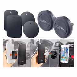 Support pour smartphone - CALLSTEL - Grille de ventilation - 2 pièces - Fixation magnétique - Noir
