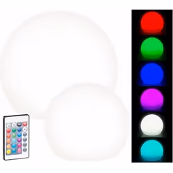 Boules lumineuses à LED solaires télécommandées - Lunartec - 16 couleurs - IP67