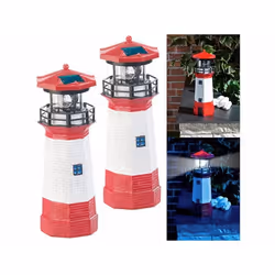 Phares décoratifs - Non spécifié - 27 cm - LED - Solaire - Rouge