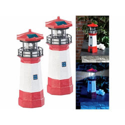 Phares décoratifs - Non spécifié - 27 cm - LED - Solaire - Rouge