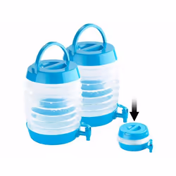 2 tonneaux pliables 75 L avec robinet