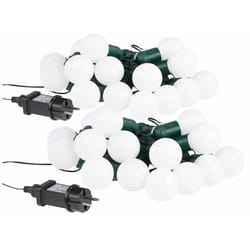 Guirlande lumineuse - LUNARTEC - 20 ampoules LED - Blanc chaud - Intérieur/extérieur - Économie dénergie