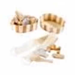 Accessoires de salle de bain - Naturels - 12 pièces - Fibres naturelles - Sisal - Bois