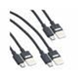 Câble USB-A vers Micro-USB - Noname - 100 cm - Transfert de données - Synchronisation - Chargement