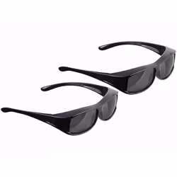 Surlunettes de soleil - PEARL - Lot de 2 - Polarisantes - Protection UV 380 - Style Sportif