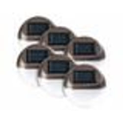 6 lampes à LED solaires pour clôture et escaliers