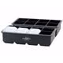 Bac à glaçons XXL - Infactory - Lot de 2 moules - Silicone alimentaire - 5 x 5 cm