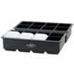 Bac à glaçons XXL - Infactory - Lot de 2 moules - Silicone alimentaire - 5 x 5 cm