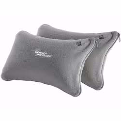 Coussins de voyage - Newgen Medicals - Mini coussins gonflables - Taie lavable - Lot de 2 - Gris
