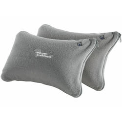 Coussins de voyage - Newgen Medicals - Mini coussins gonflables - Taie lavable - Lot de 2 - Gris