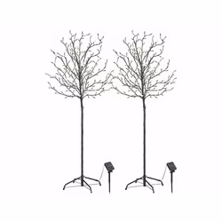 Arbre lumineux - Lunartec - 150 cm - 200 LED - Solaire - Noir