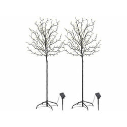 Arbre lumineux - Lunartec - 150 cm - 200 LED - Solaire - Noir