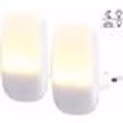 Veilleuse à LED - Lunartec - Lot de 2 - Détecteur dobscurité - Idéale pour escaliers et chambres