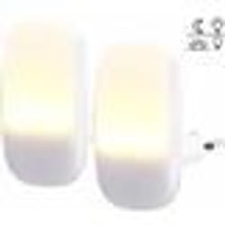 Veilleuse à LED - Lunartec - Lot de 2 - Détecteur dobscurité - Idéale pour escaliers et chambres