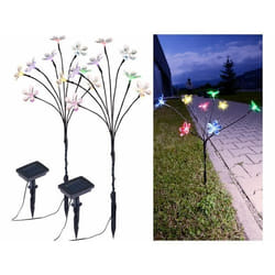 Bouquet lumineux solaire - LUNARTEC - 8 fleurs multicolores - LED - IP44 - Jardin