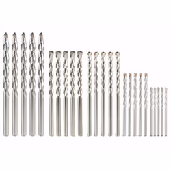 Forets à béton - AGT - Lot de 25 - Diamètres de 3 à 8 mm - Carbure brasé