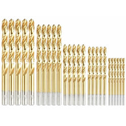 Forets HSS - AGT - 25 forets de 3 à 8 mm - Revêtement titane - Pour métaux et plastiques - Longue durée de vie