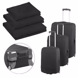 Housses de protection élastiques - XCase - Pack de 3 - Noir - Souple - Lavable en machine
