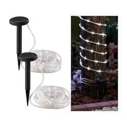 Guirlandes solaires - LUNARTEC - 50 LED - Blanc - Energie solaire - IP43