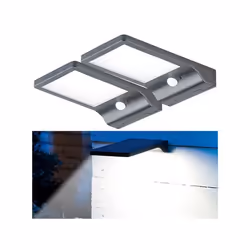 Spot mural solaire à LED - LUNARTEC - WL-122.solar - 350 lm - Détecteur de mouvement - Extérieur