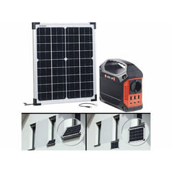 Batterie nomade - Revolt - HSG-420 - 42 Ah - Panneau solaire 20 W - 3 ports USB