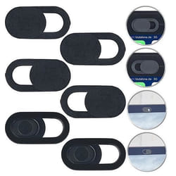 Cache pour webcam - Non spécifié - Autoadhésif - Ultra fin - Protection de la vie privée - 6 pièces