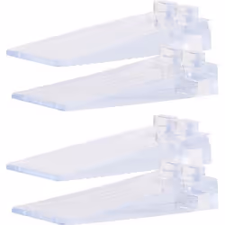 Cale-portes - AGT - Lot de 4 - Transparent - Empilable - Antidérapant