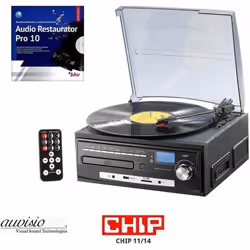 système stéréo auvisio MHX-550.LP lecteur de musique + numériseur pour disques CD MC MP3 USB SD