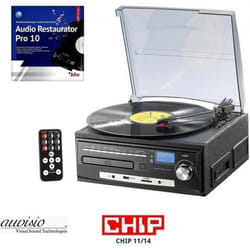 système stéréo auvisio MHX-550.LP lecteur de musique + numériseur pour disques CD MC MP3 USB SD