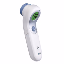 Braun BNT300WE thermometre digital Thermomètre à distance Blanc Front Boutons