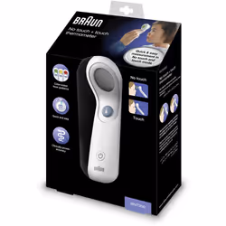 Braun BNT300WE thermometre digital Thermomètre à distance Blanc Front Boutons